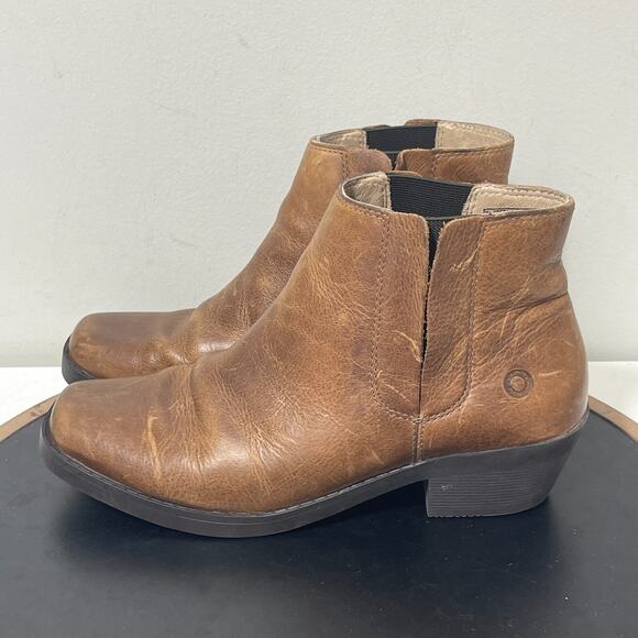 BOGS Gretchen Chelsea Boots Women 8 Brown Leather Waterproof Ankle Bootiesโ - Picture 5 of 11